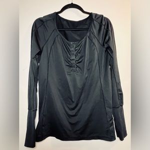 Vintage Lululemon long sleeve black pull over Size 12